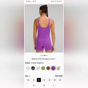 Lululemon align waist length tank top